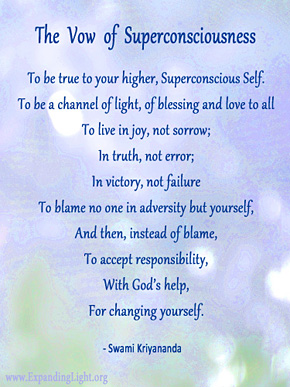 Vow of Superconsciousness by Swami Kriyananda