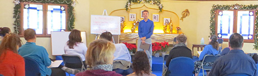 Class with Gyandev in The Expanding Light Temple