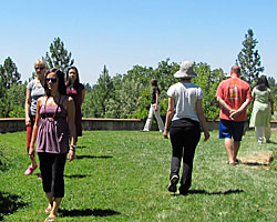 Walking meditation at The Expanding Light Retreat