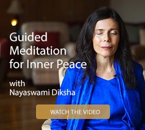 Guided meditation for inner peace with Nayaswami Diksha