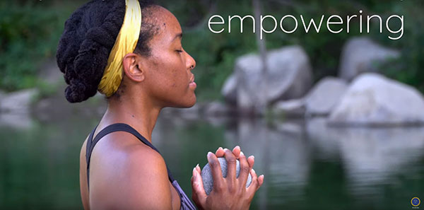 Ananda Yoga Teacher Training student meditating to empower