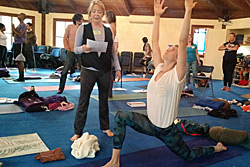 Stephanie during Ananda Yoga Teacher Training Level 1