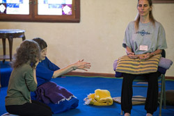 Ananda Meditation Teacher Training -Anandi demonstrating method