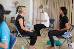 Ananda Meditation Teacher Training student practice session