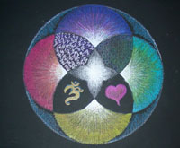 Mandala created during a program at The Expanding Light Retreat
