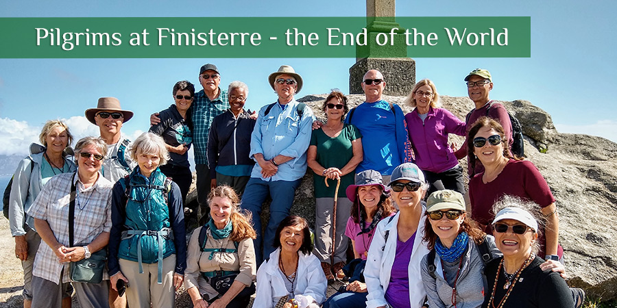 Pilgrims at Finnestera - the end of the world