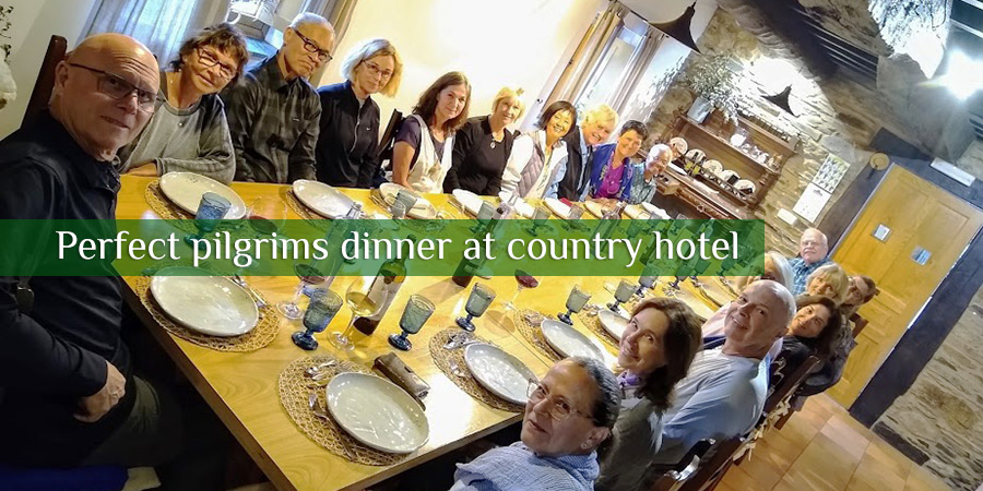 Perfect pilgrims dinner at country hotel