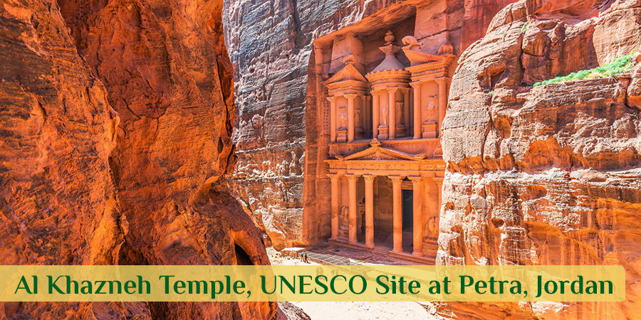 Holy Land Pilgrimage, Al Khazneh Temple, UNESCO Site at Petra, Jordan