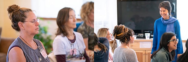 Mantradevi leading Life Transitions class