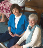 Anandi and Seva in the Crystal Hermitage Dome