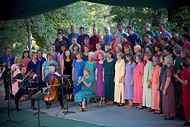 Ananda Choir in the Yogananda Amphitheatre