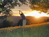 Sunset pose