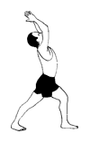 Backward bend yoga pose