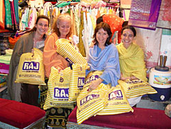 shoppers with bags