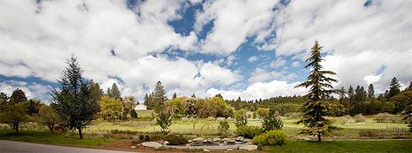 Karma Yoga- Ananda Village entrance