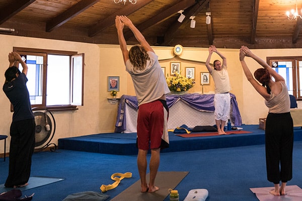 Karma Yoga spiritual interns during Sadhana Karma Yoga spiritual interns during Sadhana