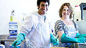Interns in The Expanding Light kitchen