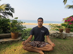 Narayan meditating