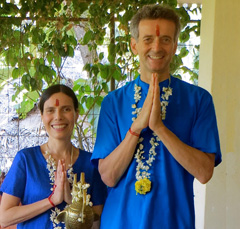 Gyandev and Diksha are two of Anandas best loved instructors Gyandev and Diksha McCord