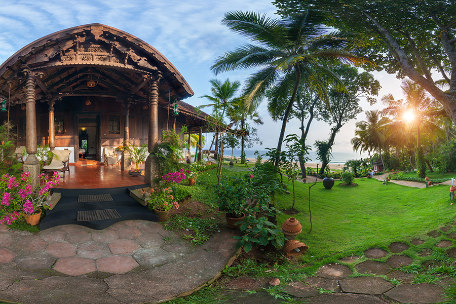 Kerala Ayurvedic Resort Retreat Sunset