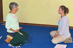 Graduate teaching meditation