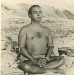 Yogananda meditating