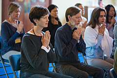 Meditation class session at The Expanding Light Retreat