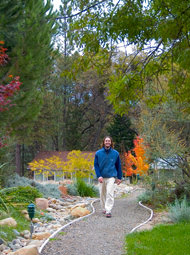 A happy man in Autumn