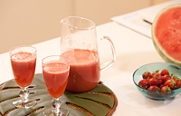 Strawberry-Watermelon-Ginger Juice Recipe