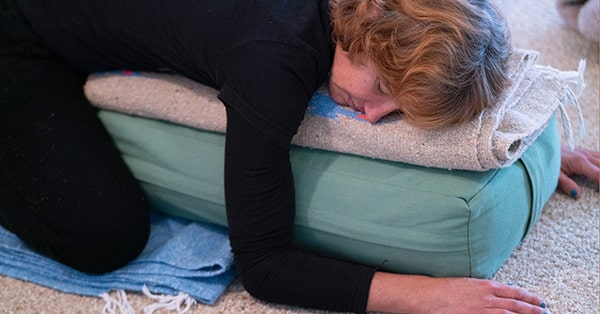 Restorative Yoga Teacher Training with Melody Hansen restorative yoga relaxation pose
