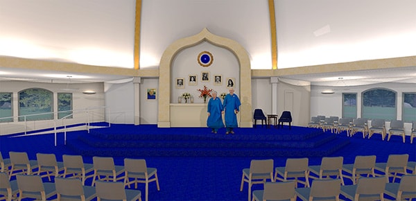 Projected Image of the inside the NEW Temple of Light at Ananda Village Inside the NEW Temple of Light at Ananda Village
