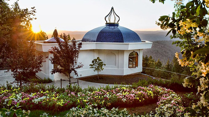 Inside the Moksha Mandir at Ananda Village