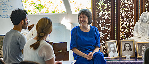 Anandi teaching at The Crystal Hermitage