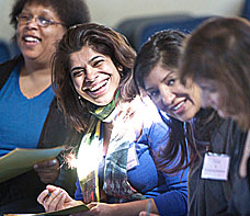 Enjoyment in class at The Expanding Light Retreat