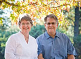 Timothy and Lalaan sitting under a tree