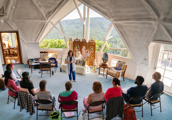 Diksha teaching Meditation Teacher Training