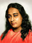 Yogananda in orange robes