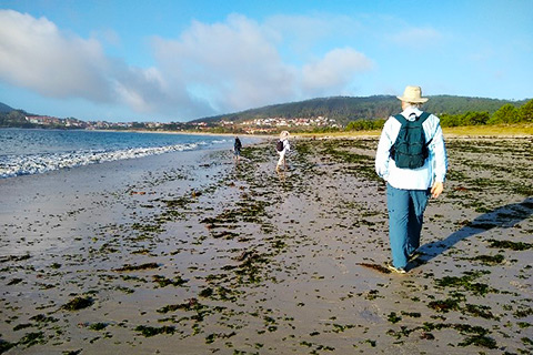 Ananda Spiritual Travels-Camino Pilgrimage-Walking the beach