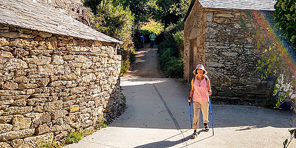Pilgrims start the Way Spain