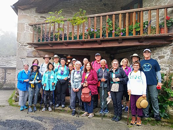 Pilgrims start the Way Spain