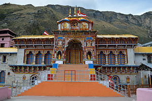 Temple in centre of village of Badrinath,India