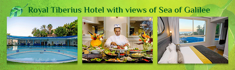 Royal Tiberius Hotel with views of the Sea of Galilee