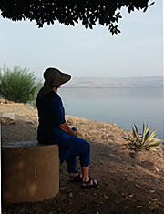 Meditating at The Sea of Galilee