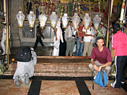 Inside  the Church of the Holy Sepulchre 