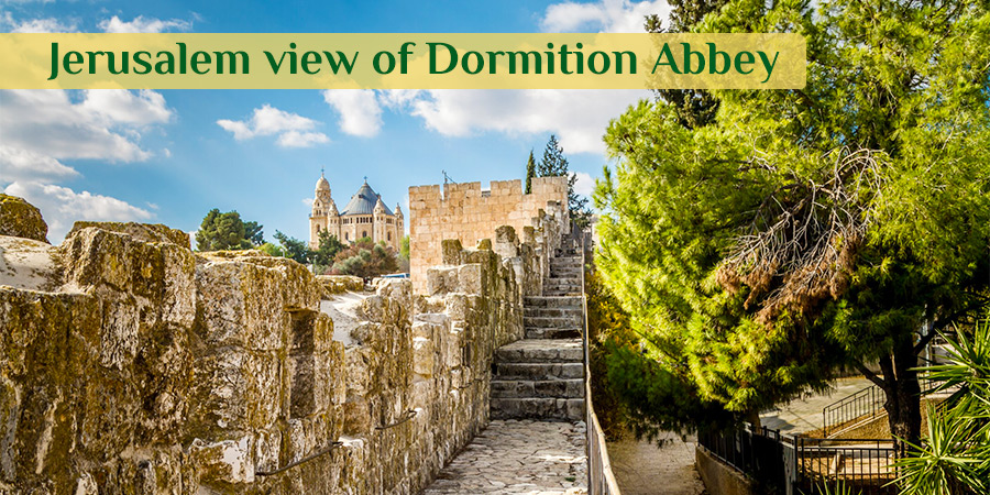 Jerusalem view of Dormition Abbey