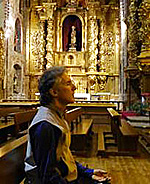 Krishnadas meditating in Salamncar