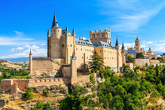 Segovia Palace from air