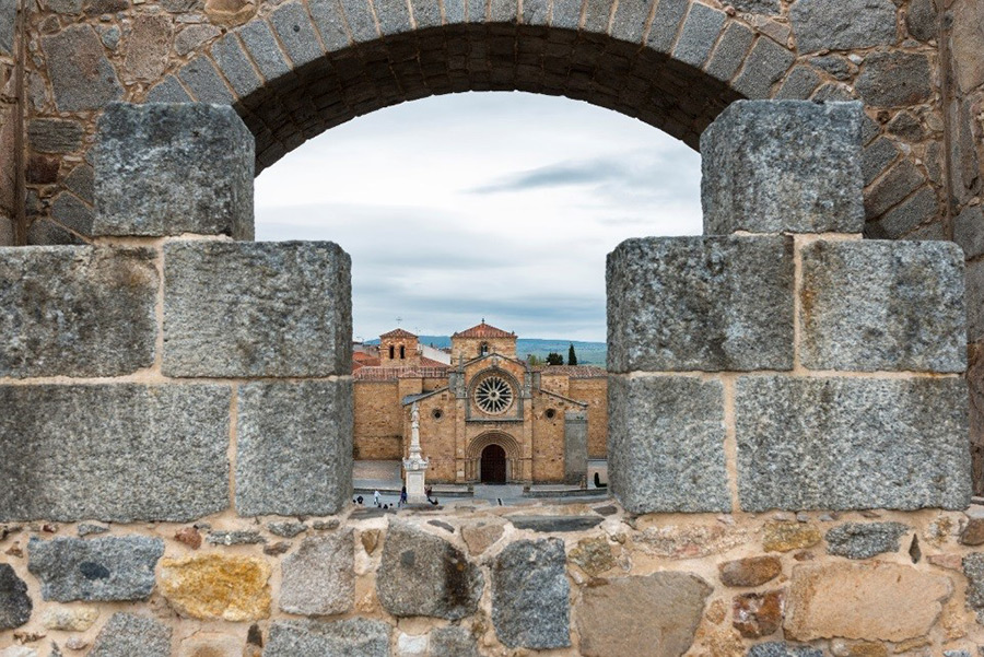 View through arch to Chapel of St.Teresa of Avila -