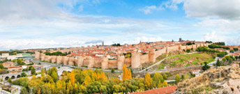 Panoramic view of the historic city of Avila Castilla