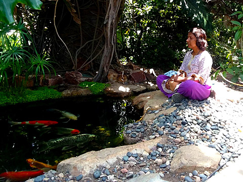 Ananda Spiritual Travels-Encinitas Palace temple garden